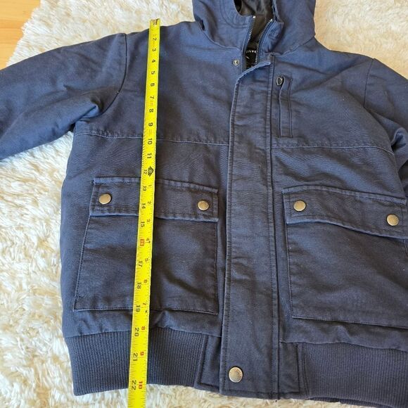 Quicksilver Bomber Jacket Size Large Blue - Picture 7 of 9